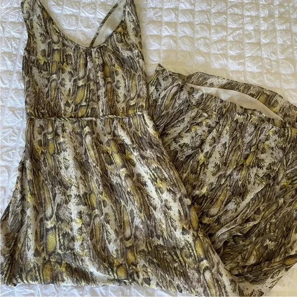 Rare Jenni Kanye silk snakeskin maxi dress - Picture 10 of 10